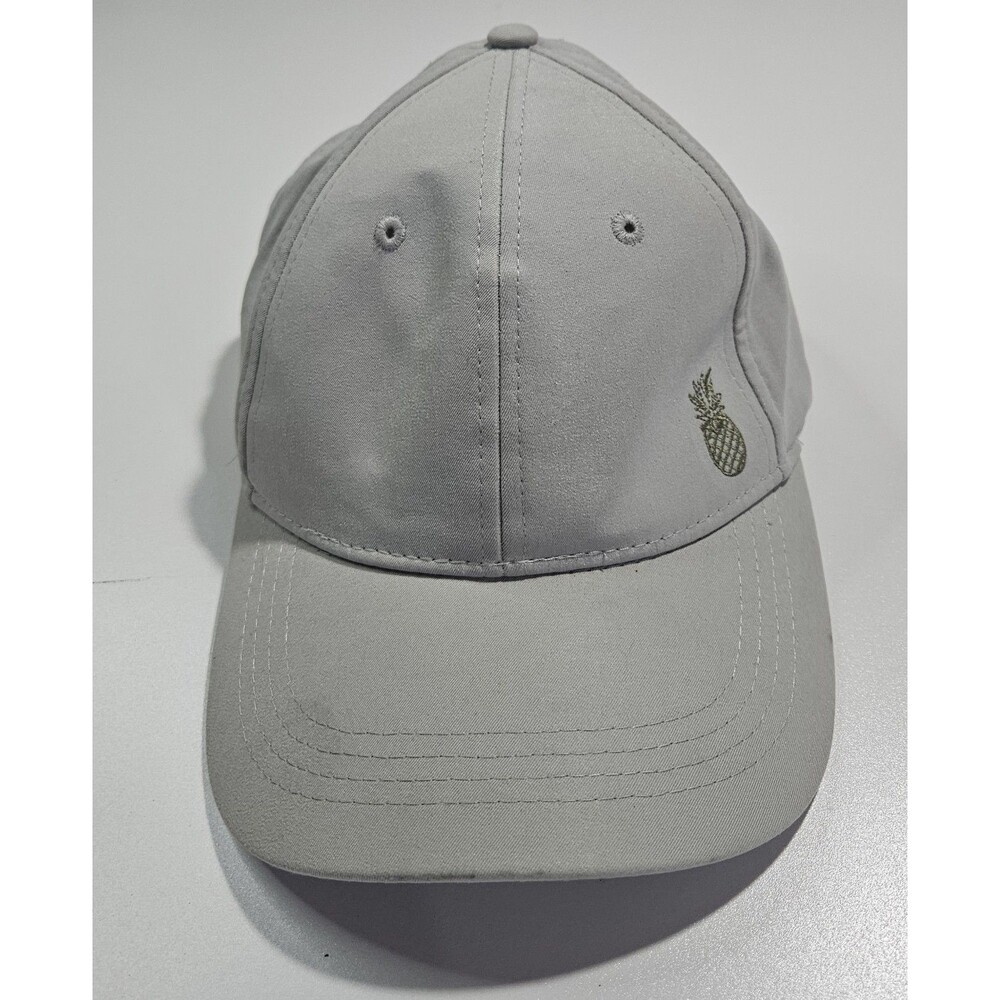 Tommy Bahama Baseball Cap Pineapple  Adjustable Strapback Light Gray Recipe Hat